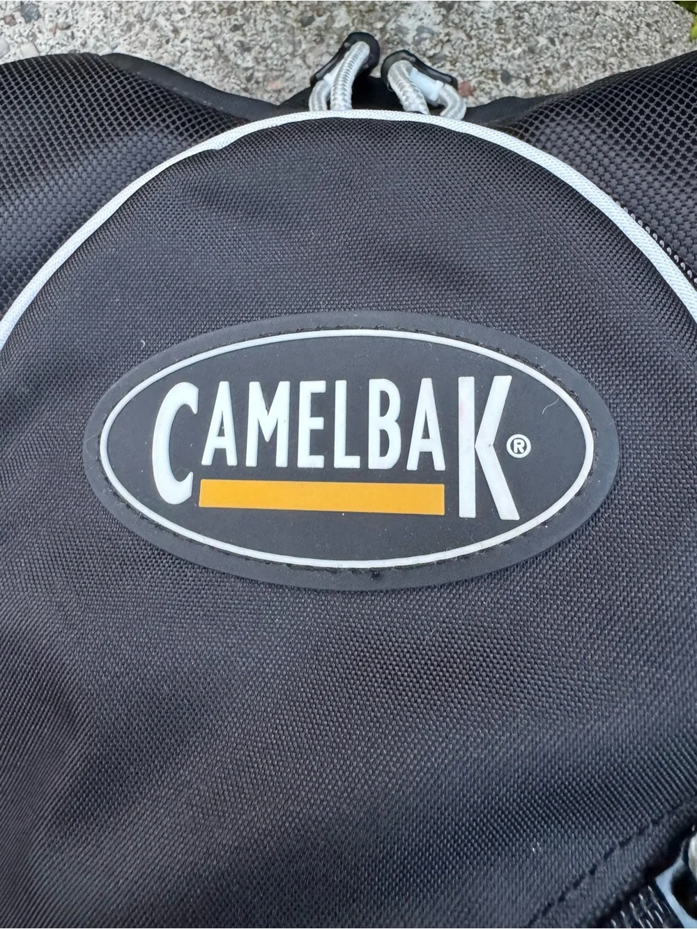 CamelBak Black Hydration Backpack with Orange Interior